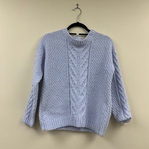 periwinkle knit sweater